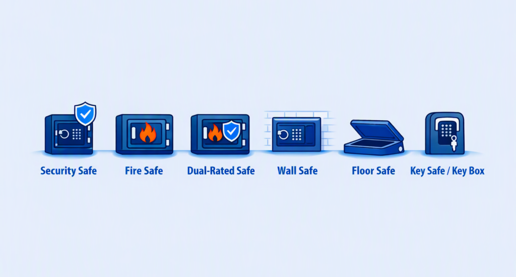 Safe types comparison strip